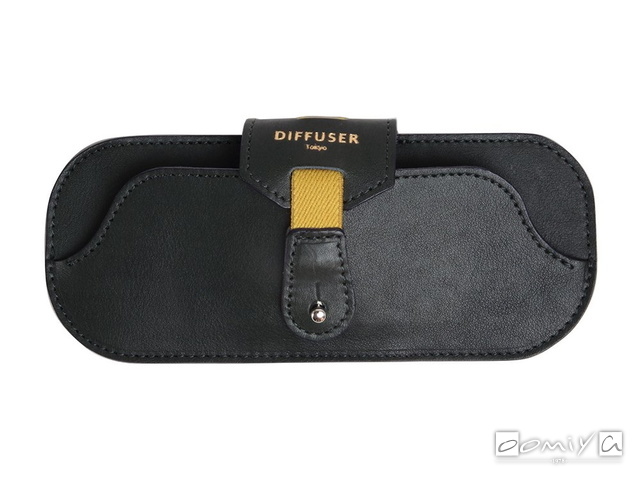 OIL LEATHER SMART EYEWEAR CASE / Dark Green&Brown(SG1117E)