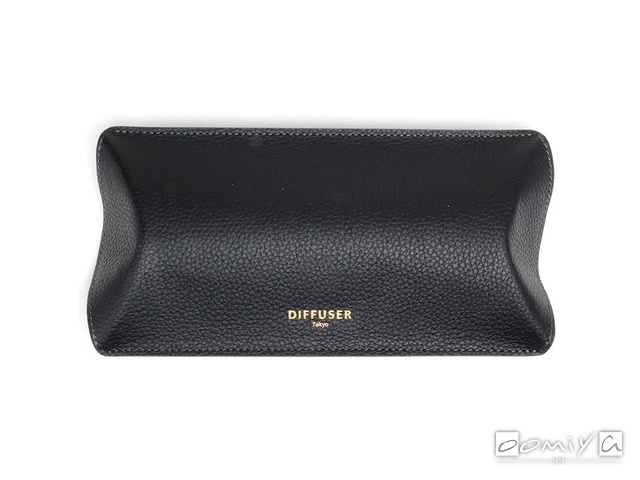CYLINDRICAL LEATHER EYEWEAR CASE /Black(SG1127A)