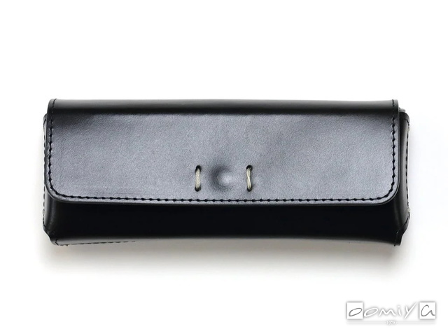 DIFFUSER (ディフューザー)｜アイウエアケース OIL LEATHER RECT EYEWEAR CASE / Black&Navy(SG1163A)